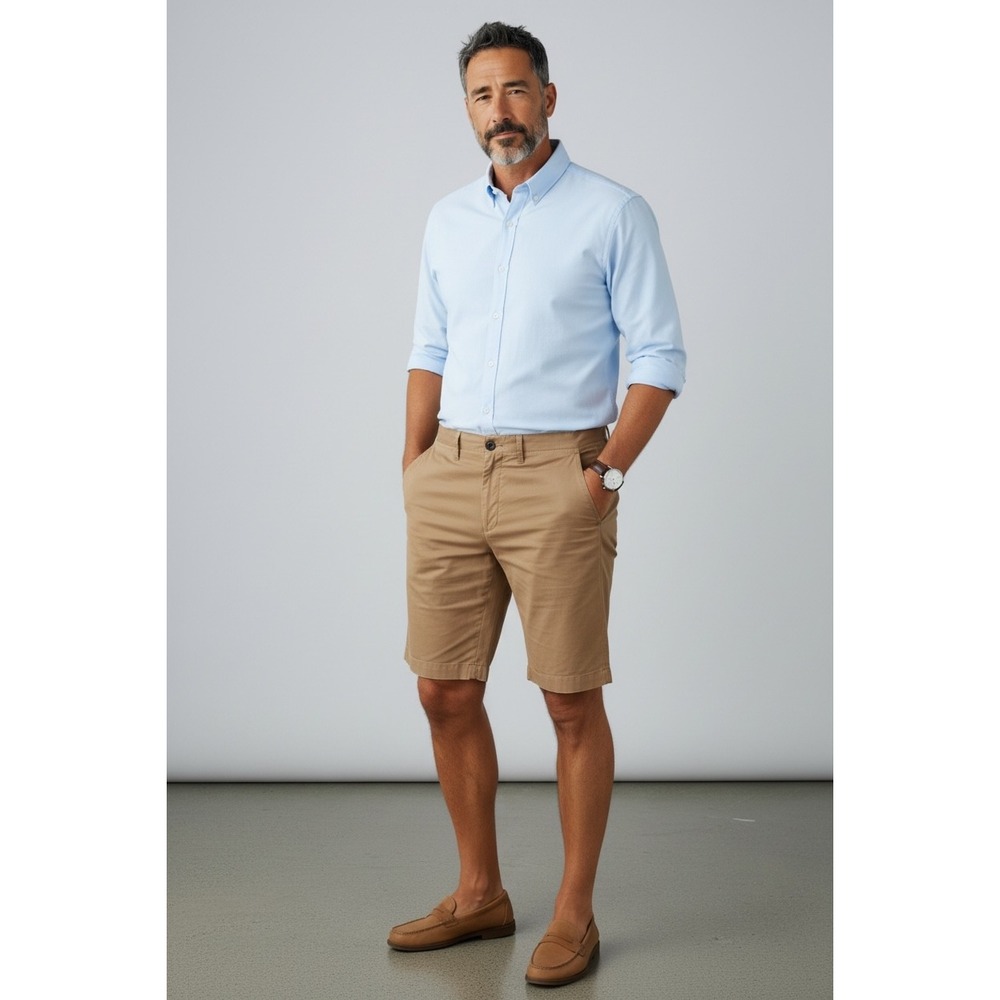 Polo Ralph Lauren Classic Men's Size 36 Shorts Tan Khaki Chino Casual Nautical